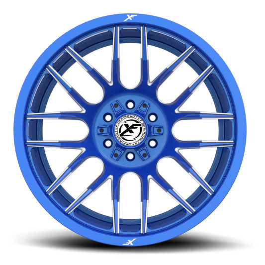 17X9.0 XF OFF-ROAD XF-232 ANODIZED BLUE & MILLED