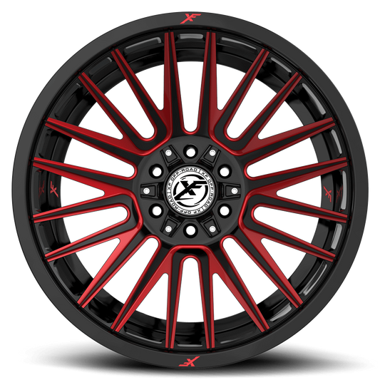 17X9.0 XF OFF-ROAD XF-234 GLOSS BLACK RED MILLED