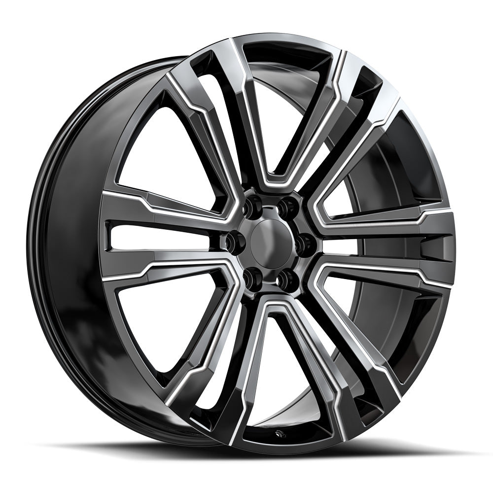 OE. Revolution G-10 26x10 6X139.7 +31 Cb 78.1 Gloss Black & Milled