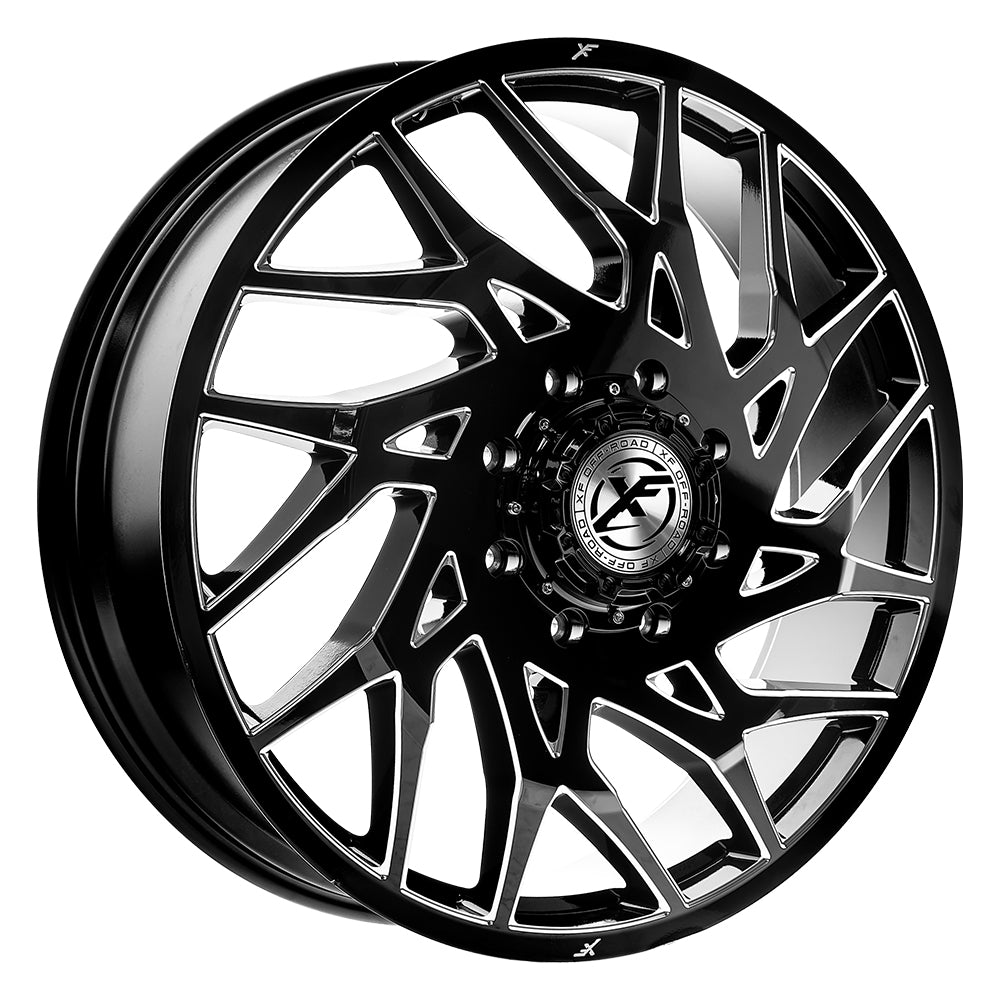 XF Off-Road XF-229 Dually Front 26x8.25 10x225 +110 Cb 170.1 Gloss Black & Milled