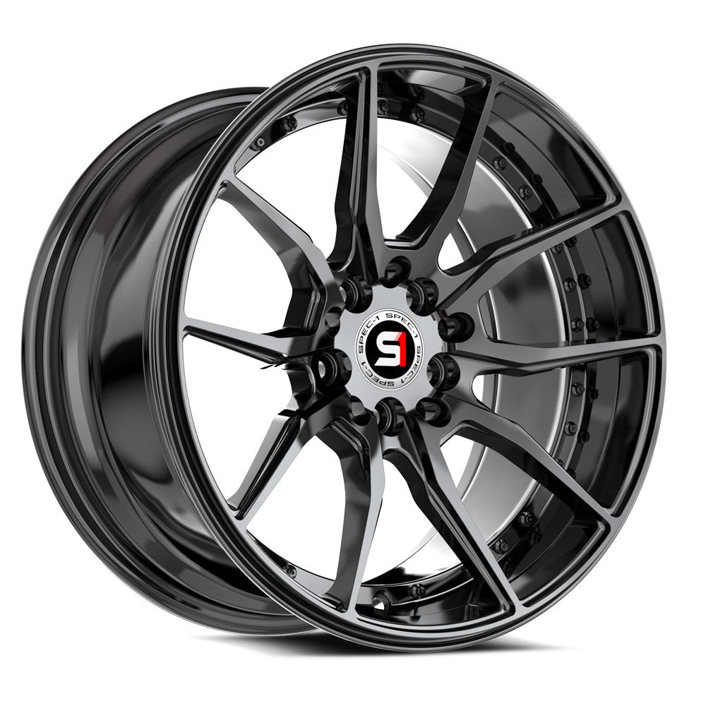 Spec-1 SP-77 16x8.0 5x100 5x114.3 +20 Cb73.1 Gloss Black