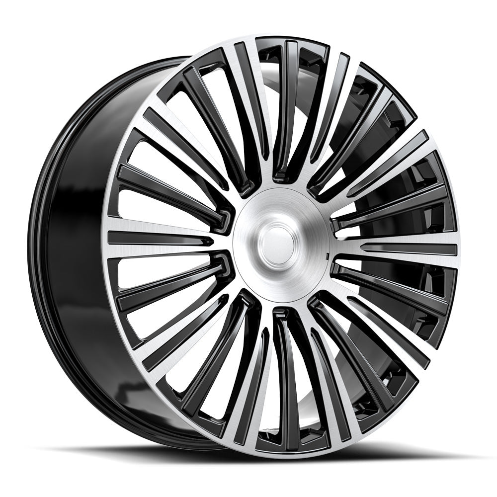OE. Revolution CAD-35 26x10 6X139.7 +31 Cb 78.1 Gloss Black & Machined