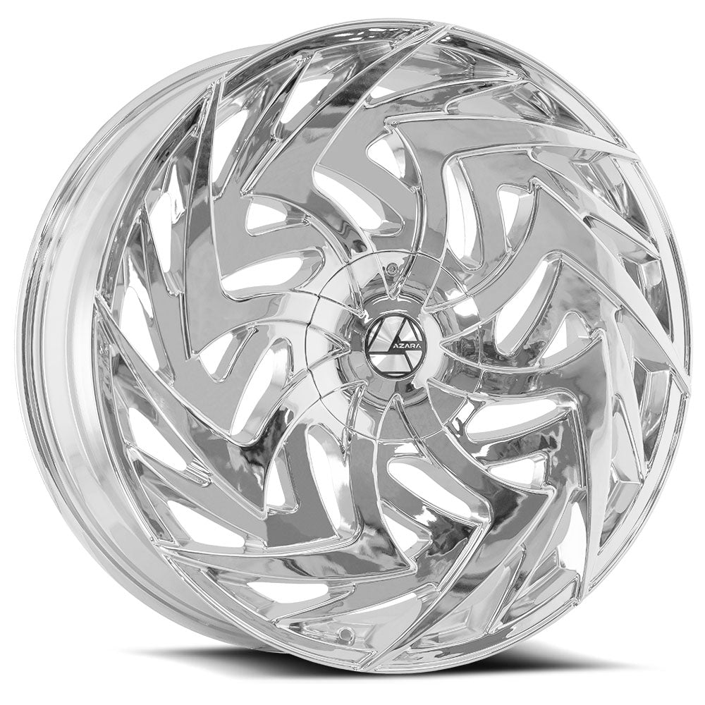 Azara Aza-520 22X9.5 5X115 5X120 +15 Cb 74.1 Nano Chrome