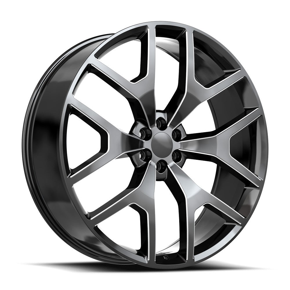 O.E. Revolution G-04 30X10 6X139.7 +31 Cb 78.1 Gloss Black & Milled