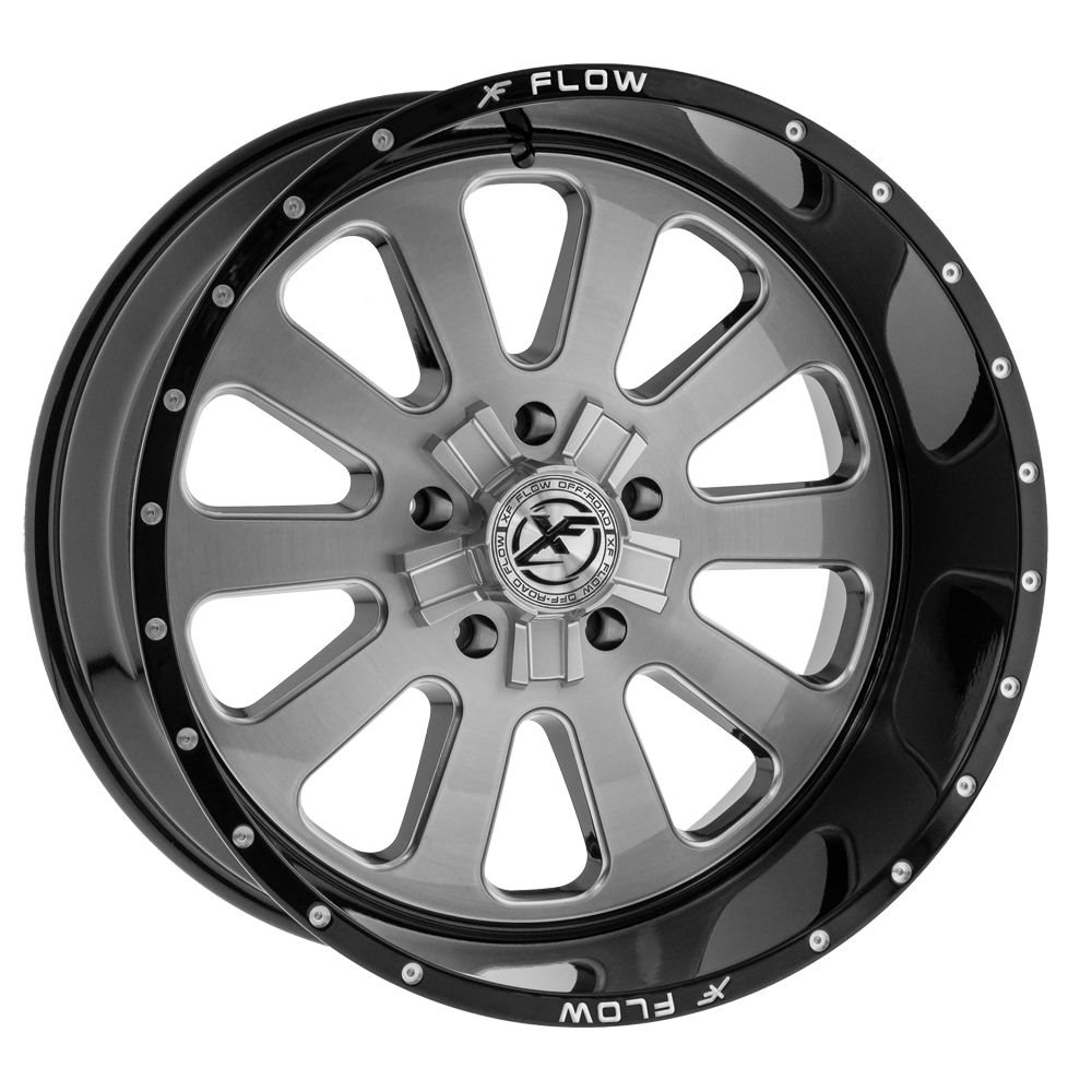 Xfx Flow Xfx-302 22X12 5X139.7 5X150 -44 Cb 110.3 Brushed & Milled With Black Lip
