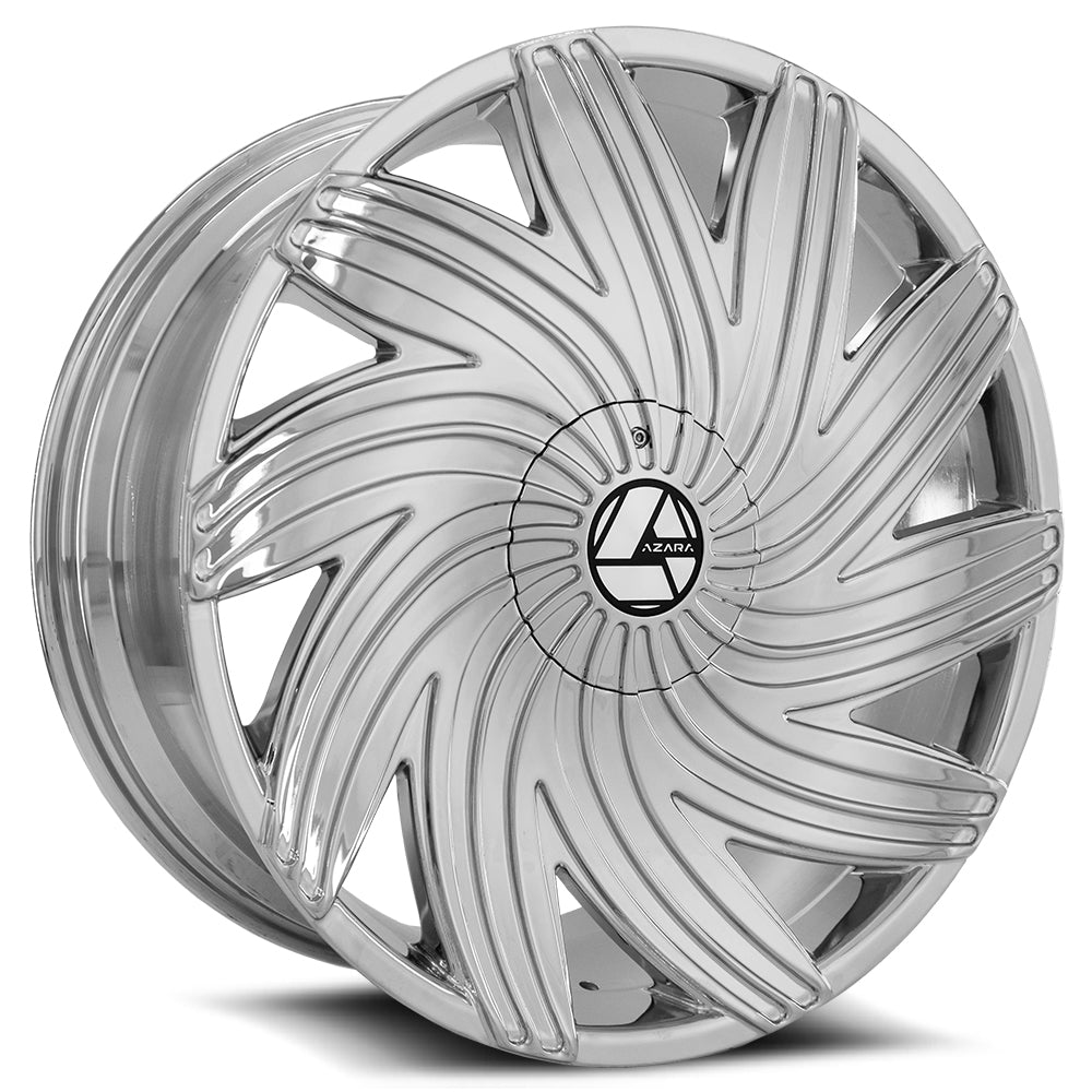 Azara AZA-502 26x9.5 5x 6x Blank +15 Cb 78.1 Nano Chrome