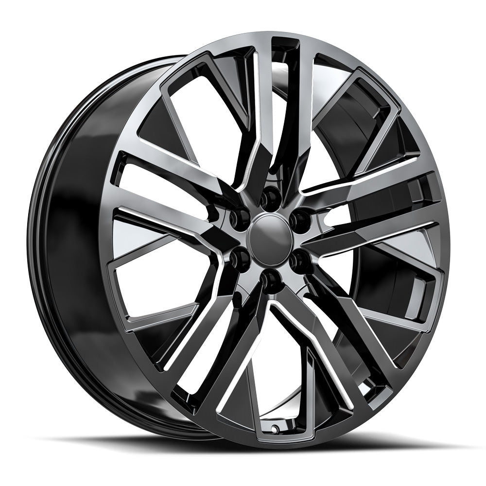 OE. Revolution D-36 26X10 6X139.7 +31 Cb 78.1 Gloss Black & Milled