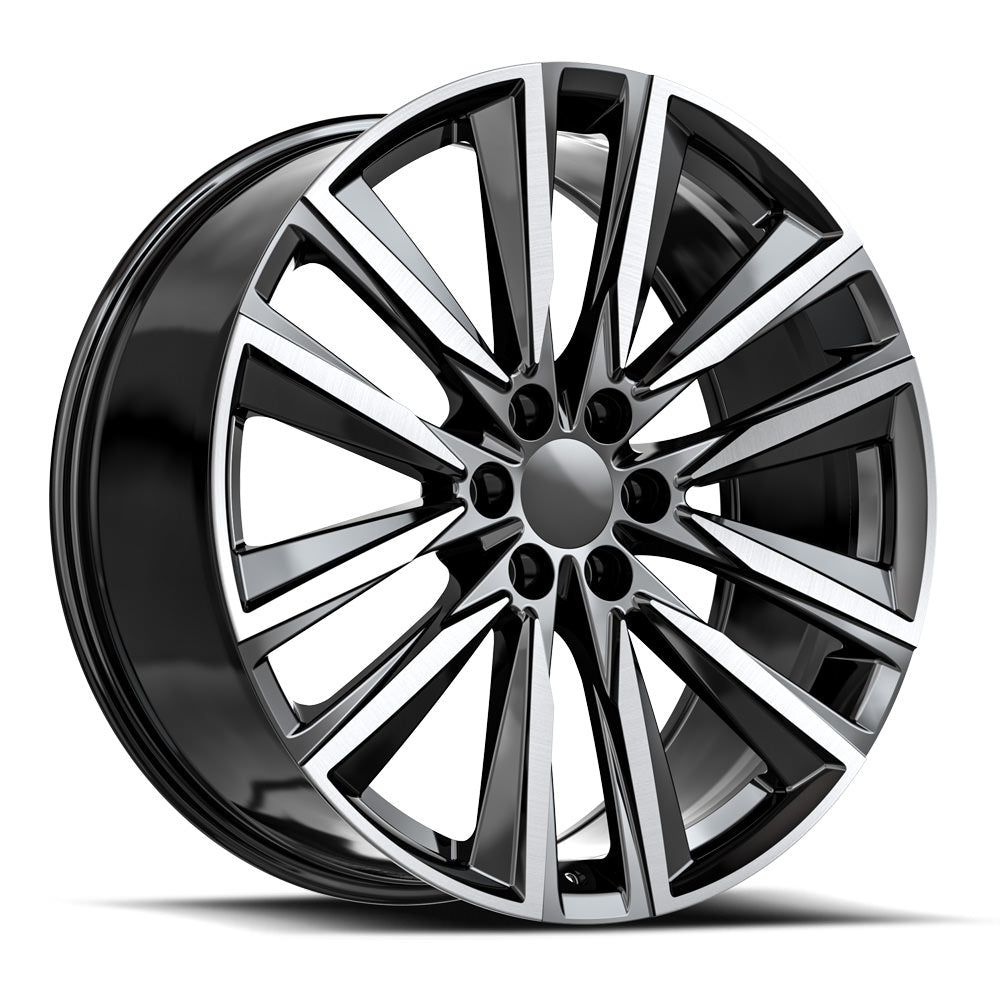 OE. Revolution CAD-37 26X10 6X139.7 +28 Cb 78.1 Gloss Black & Machined