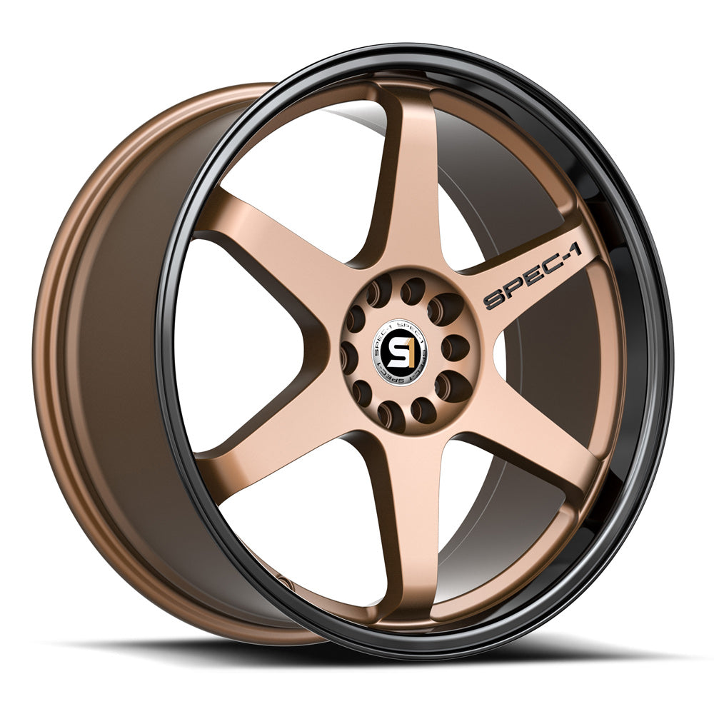 Spec-1 SPT-33 19x9.5 4X 5X Blank +42 Cb 73.1 Matte Bronze & Black Lip (No dual drill)