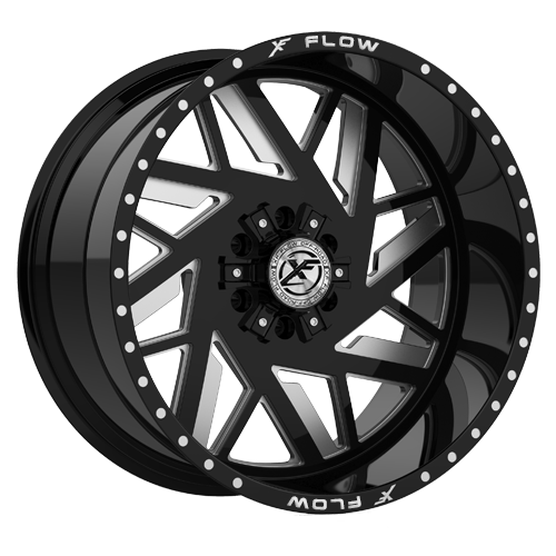 Xfx Flow Xfx-306 24X12 5X127 5X139.7 -44 Cb 78.1 Gloss Black & Milled