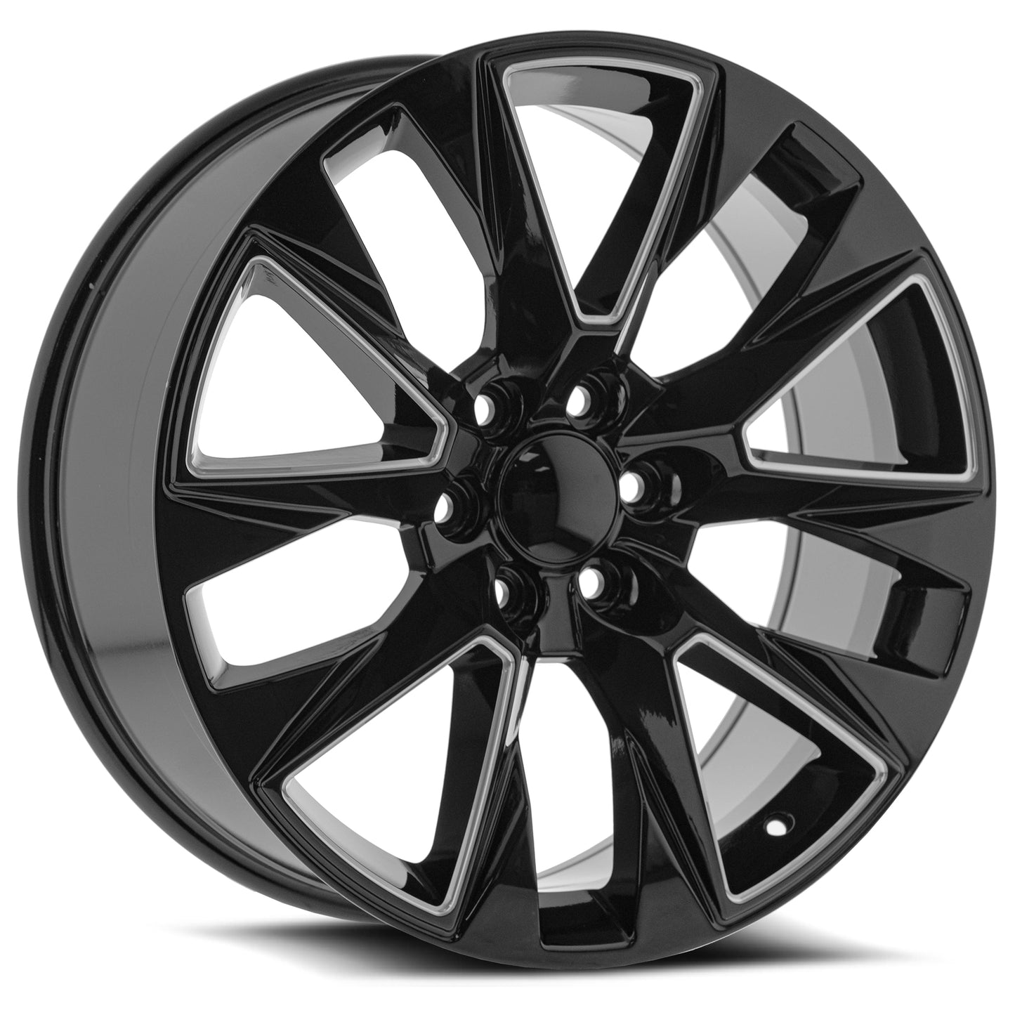 OE. Revolution C-14 22X9 6X139.7 +28 Cb 78.1 Gloss Black & Milled