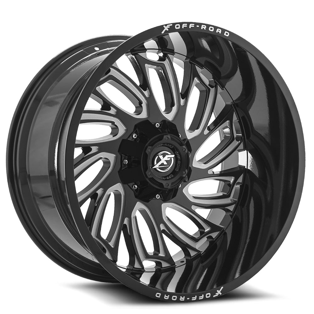 Xf Off-Road Xf-207 20X12 6X135 6X139.7 -44 Cb 108 Gloss Black & Milled