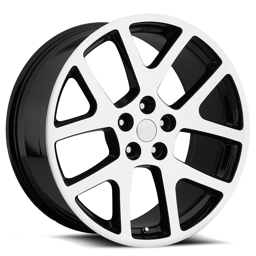 O.E. Revolution 107 24X10 5X115 +18 Cb 71.5 Gloss Black & Machined