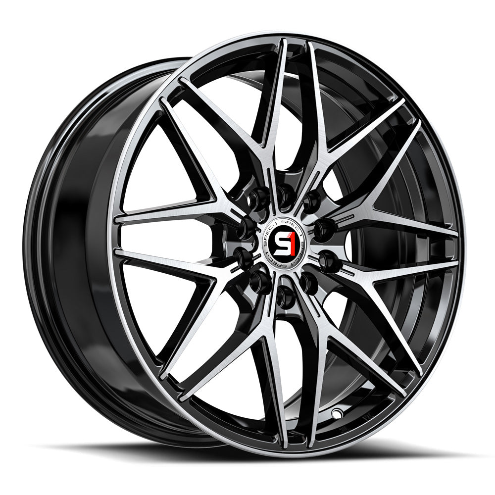Spec-1 SP-60 17x7.5 5x105 5x114.3 +42 Cb 73.1 Gloss Black & Machined