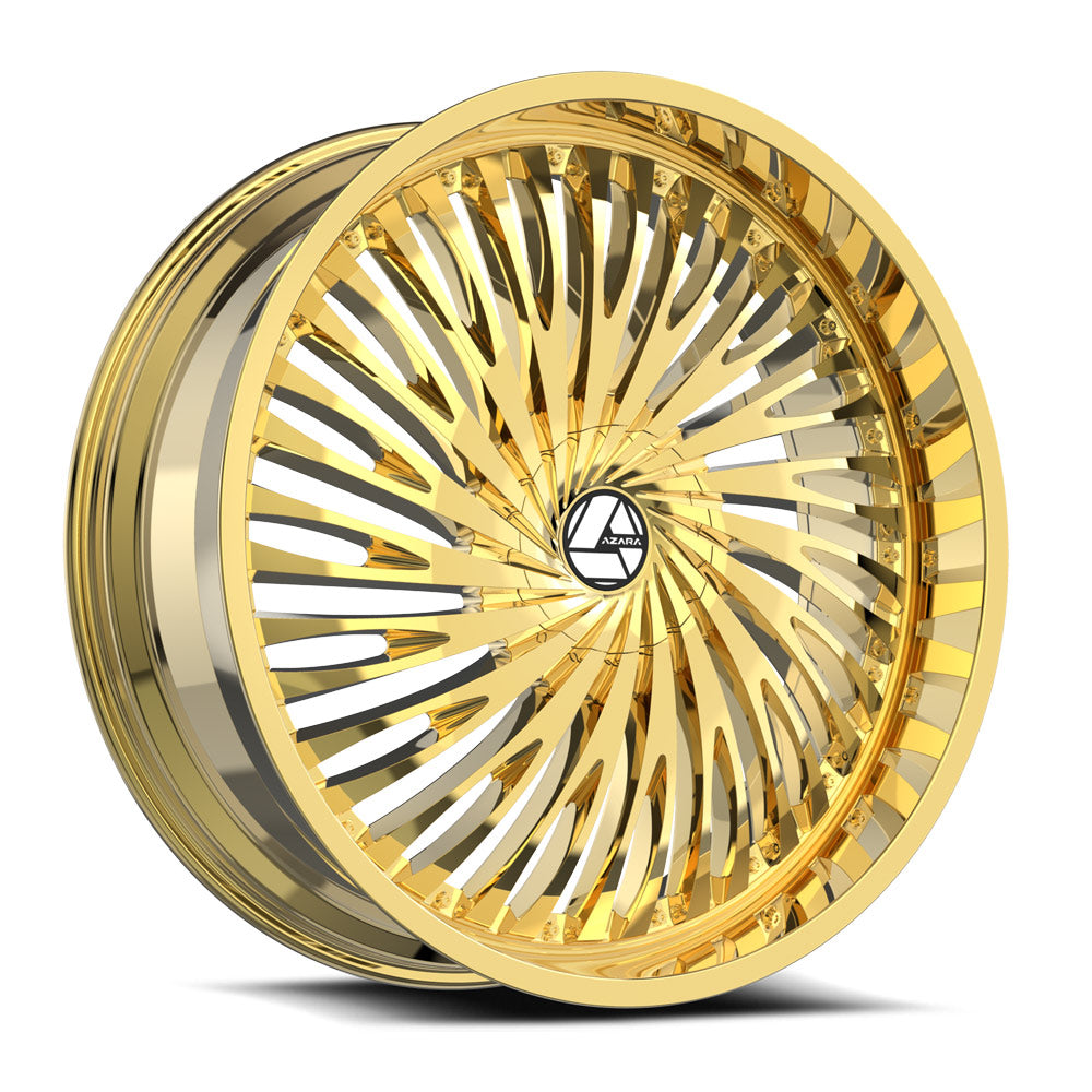 Azara AZA-526 22x9.5 5x 6x Blank +15 Cb 78.1 Nano Gold