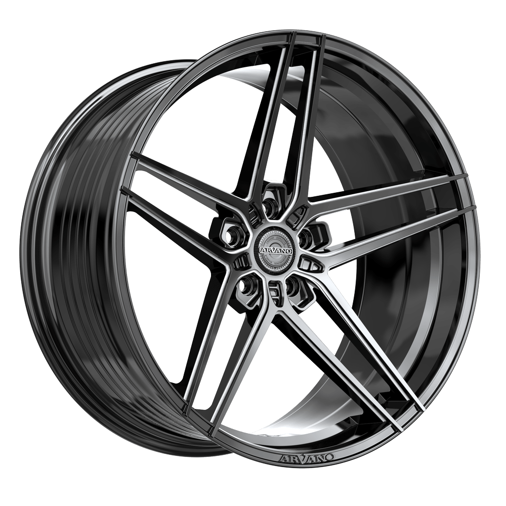 Arvano AV-52 Arezzo 20x9 5x Blank +15 Cb 66.56 Gloss Black & Milled