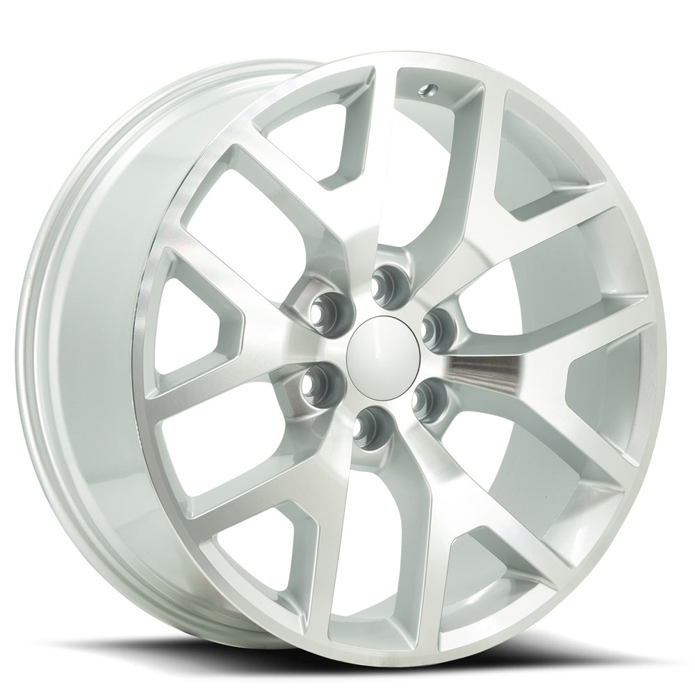 O.E. Revolution G-04 30X10 6X139.7 +31 Cb 78.1 Silver & Machined