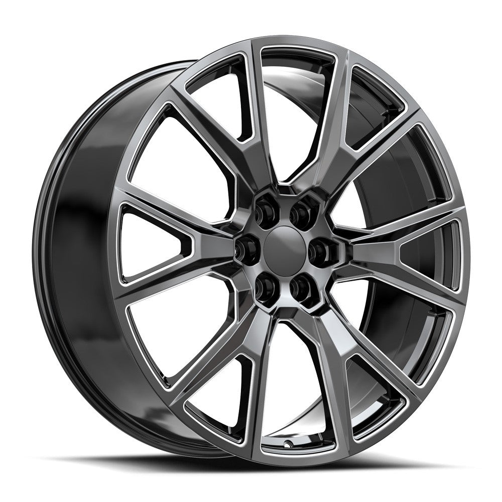 OE. Revolution C-19 26x10 6X139.7 +30 Cb 78.1 Gloss Black & Milled