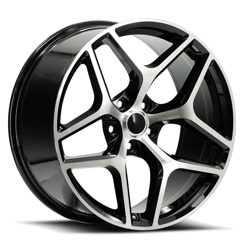 OE. Revolution Z28 20X9 5X120 +30 Cb 67 Gloss Black & Machined