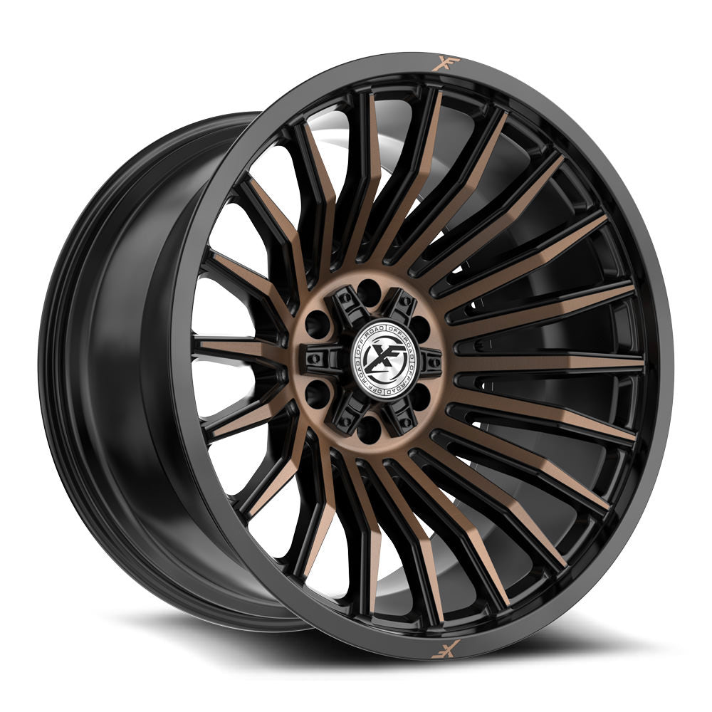 XF Off-Road XF-231 26x14 6x135 6x139.7 -76 Cb 106.4 Satin Black & Bronze Machined Double Dark Tint