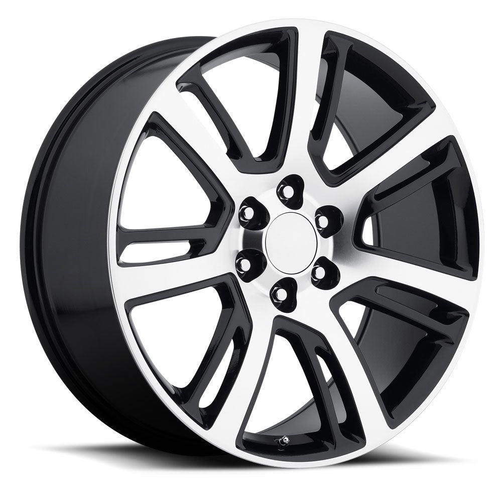 O.E. Revolution D-04 22X9 6X139.7 +31 Cb 78.1 Gloss Black & Milled