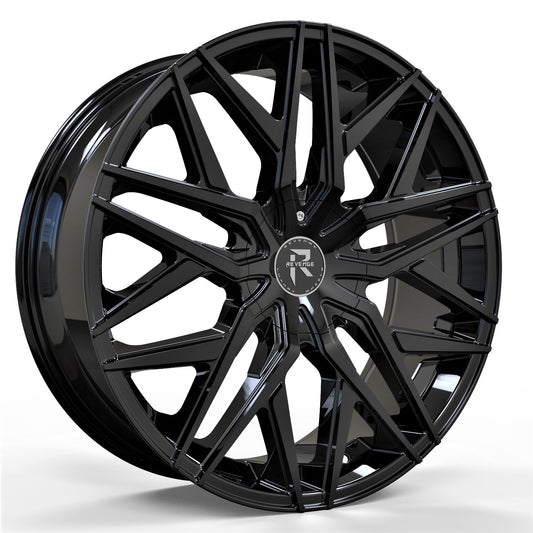 20" Revenge Luxury Wheels RL-104 Gloss Black 20X8.5 35ET