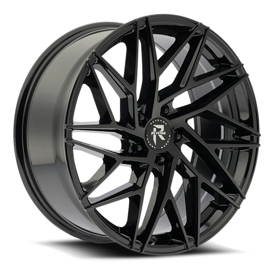 22" Revenge Luxury Wheels RL-102 Gloss Black 22X9 35ET
