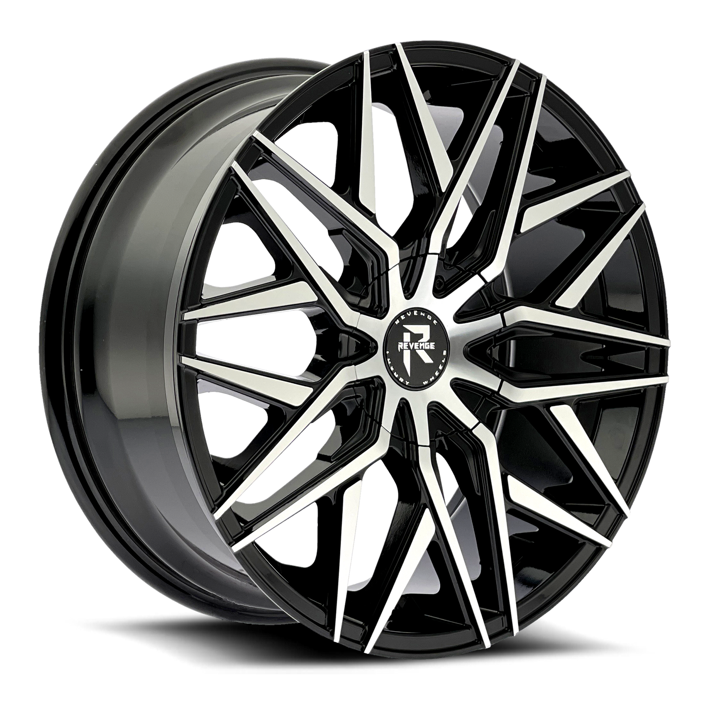 20" Revenge Luxury Wheels RL-104 Black Machined 20X8.5 35ET