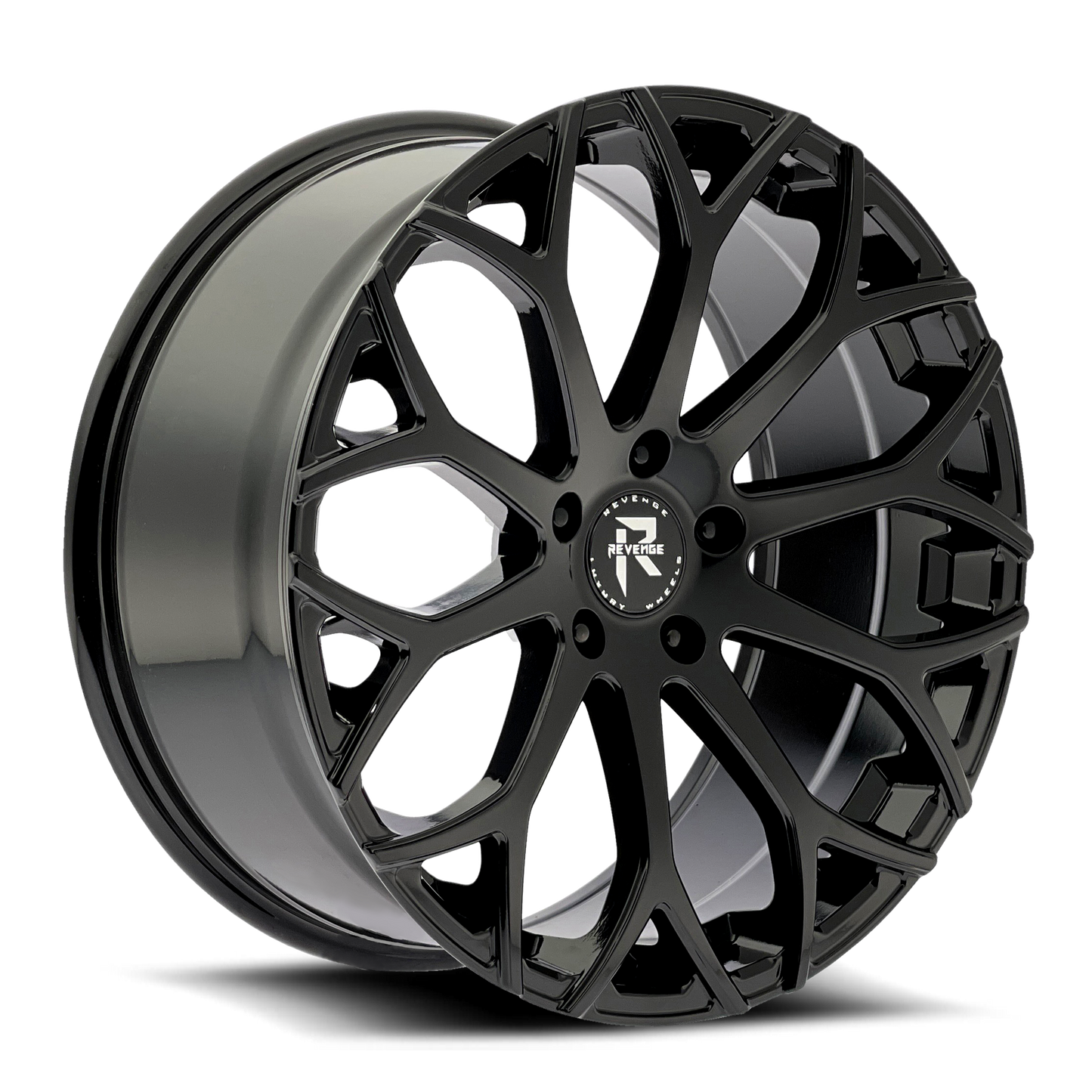 18" Revenge Luxury Wheels RL-105 Gloss Black 18X8 35ET