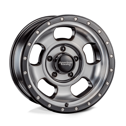 American Racing AR969 18X9 5X5.5 S-BLK MACH 00MM