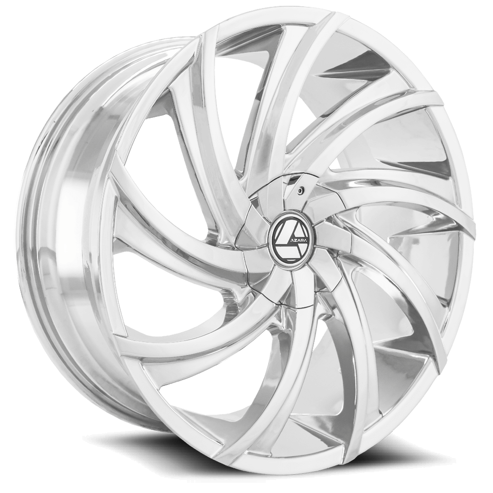 22×9.5 AZARA WHEELS AZA-503 CHROME