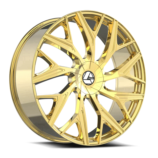 26×9.5 AZARA WHEELS AZA-527 GOLD