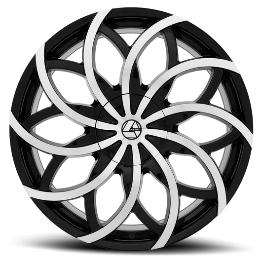 30×9.5 AZARA WHEELS AZA-504 GLOSS BLACK MACHINED