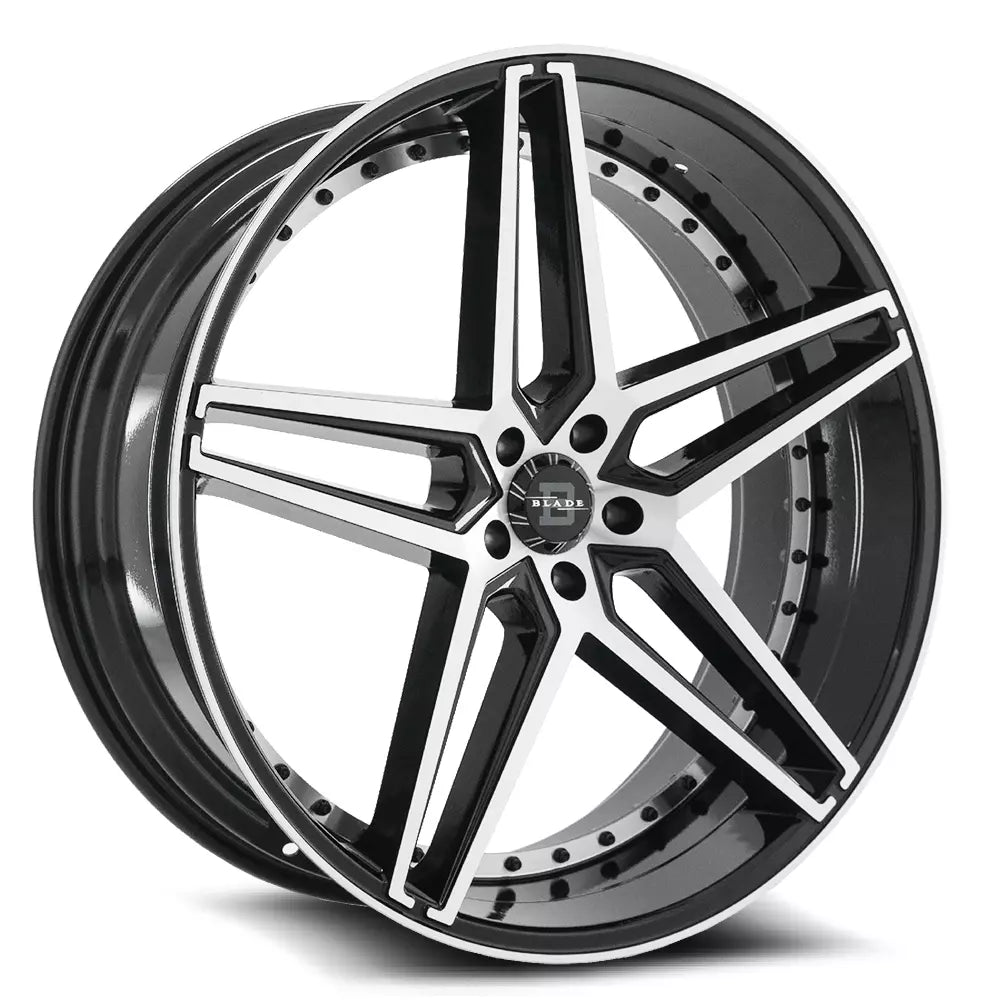 BLADE WHEELS BRVT-451-5S “BENDETTA 5” GLOSS BLACK MACHINED