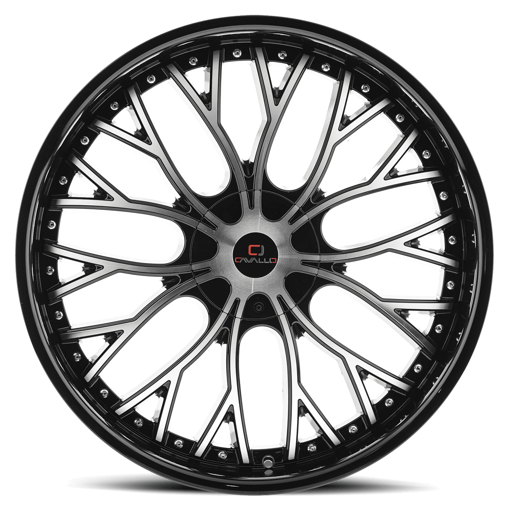 CAVALLO WHEELS CLV-33  GLOSS BLACK MACHINED