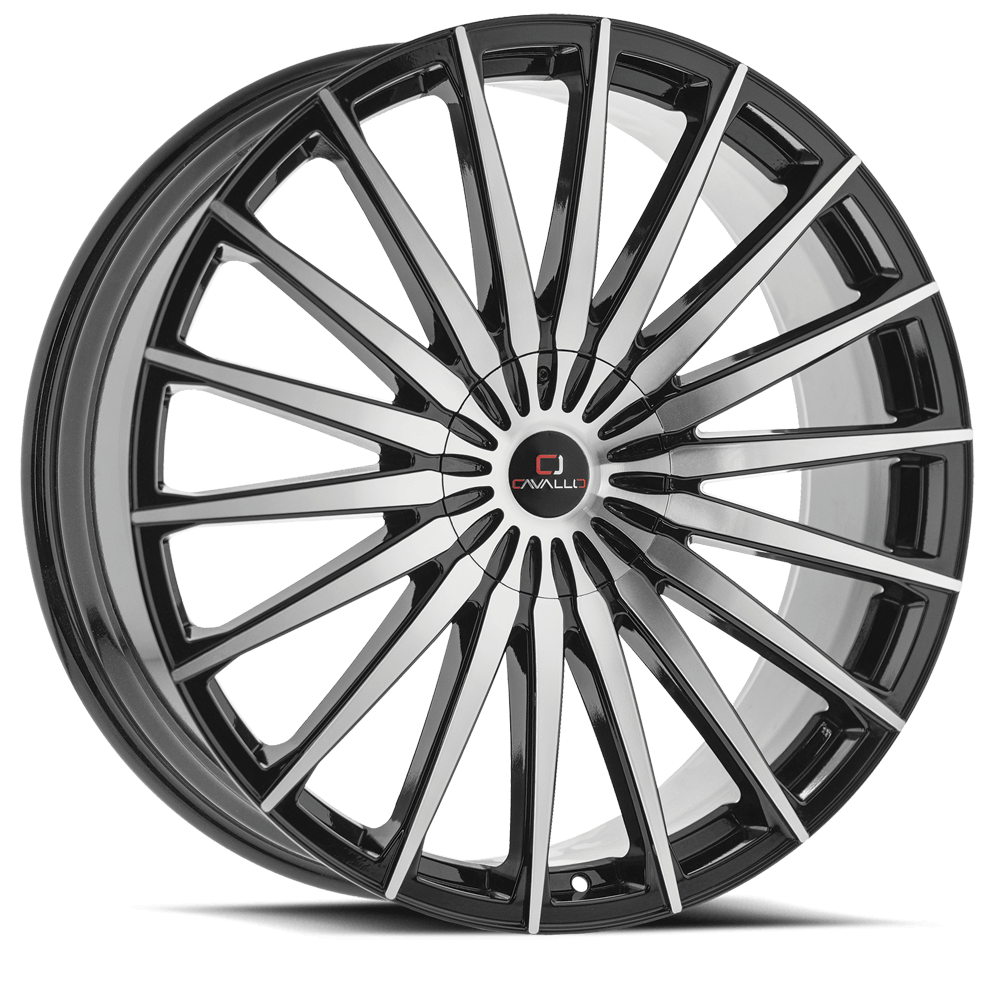 CAVALLO WHEELS CLV-34 GLOSS BLACK MACHINED