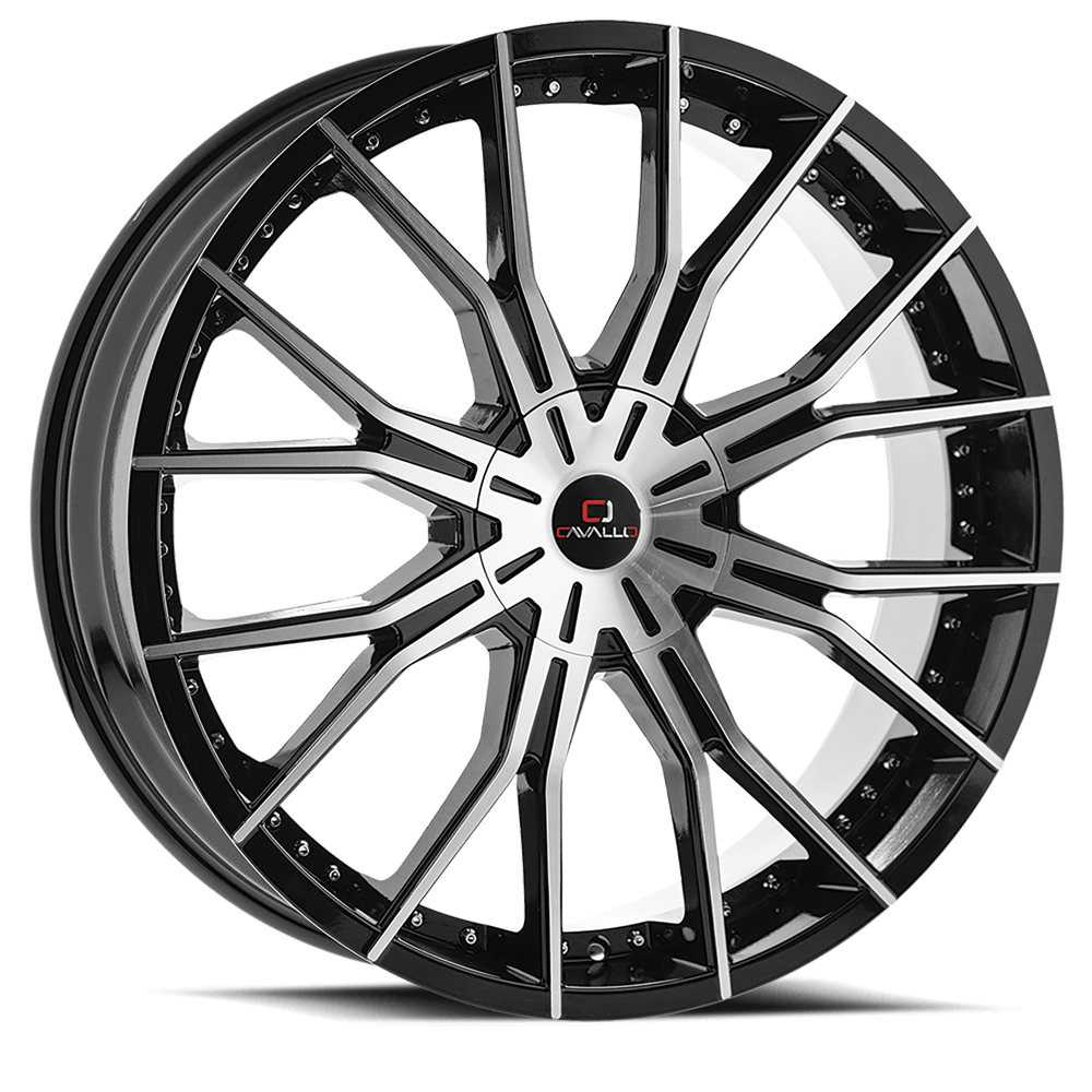 CAVALLO WHEELS CLV-36 GLOSS BLACK MACHINED