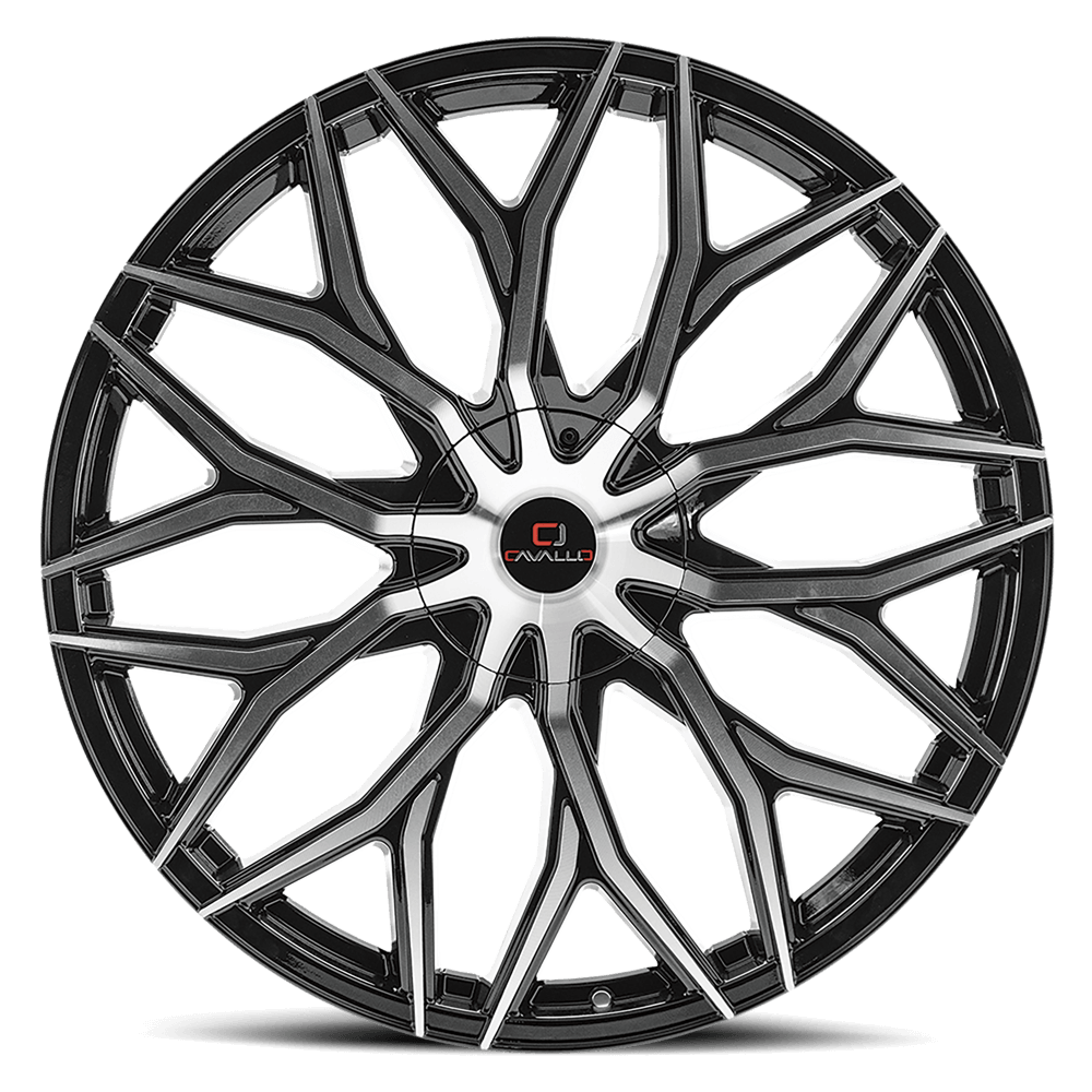 CAVALLO WHEELS CLV-37 GLOSS BLACK MACHINED