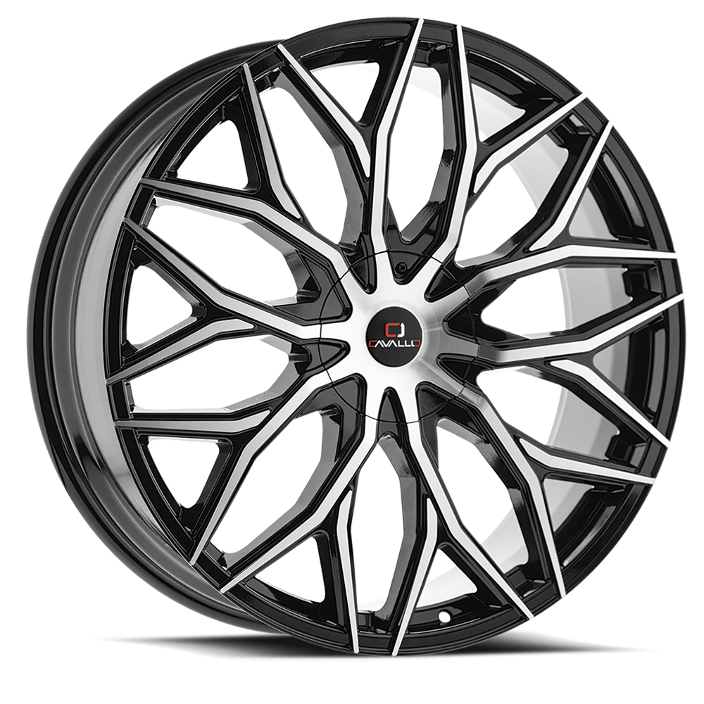 CAVALLO WHEELS CLV-37 GLOSS BLACK MACHINED