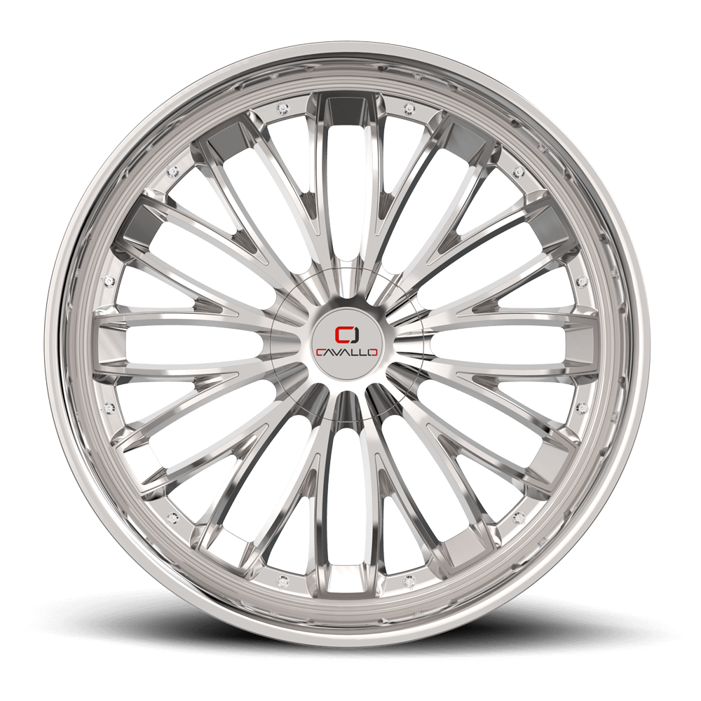 18×8.0 CAVALLO WHEELS CLV-42 CHROME