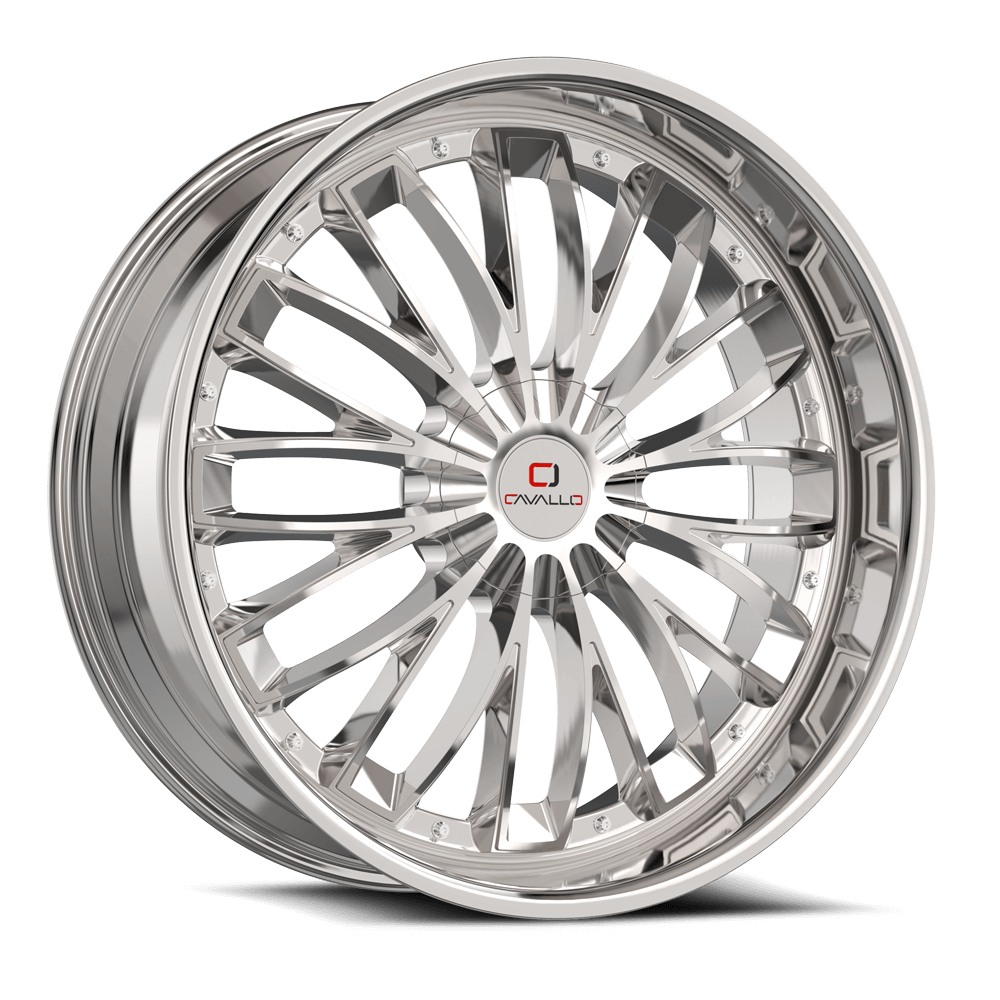 18×8.0 CAVALLO WHEELS CLV-42 CHROME