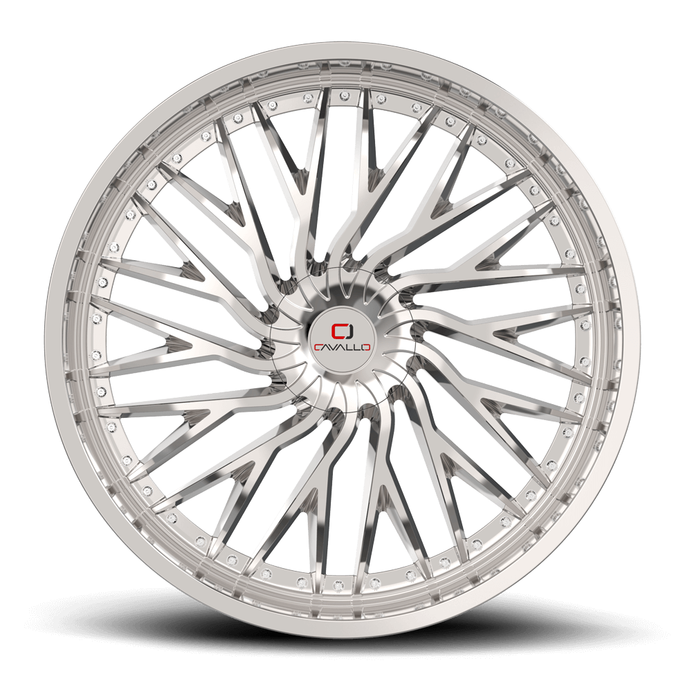 18×8.0 CAVALLO WHEELS CLV-43 CHROME