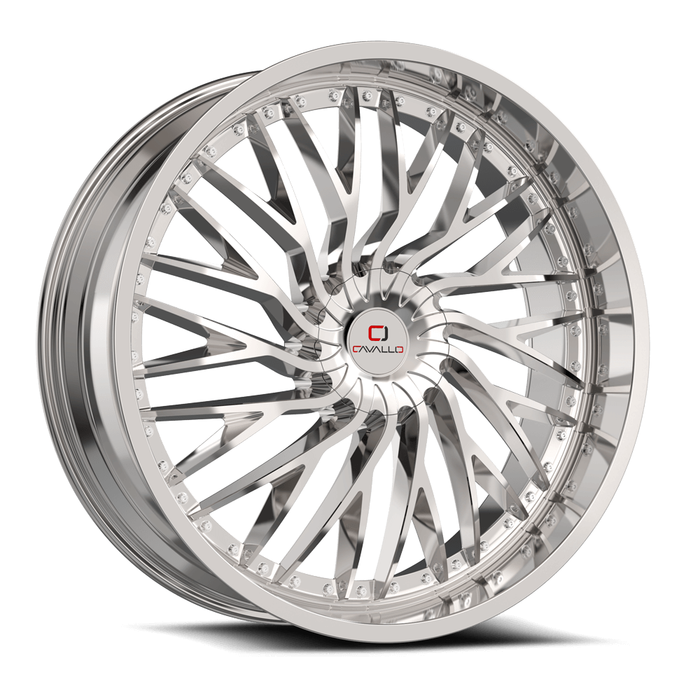 18×8.0 CAVALLO WHEELS CLV-43 CHROME