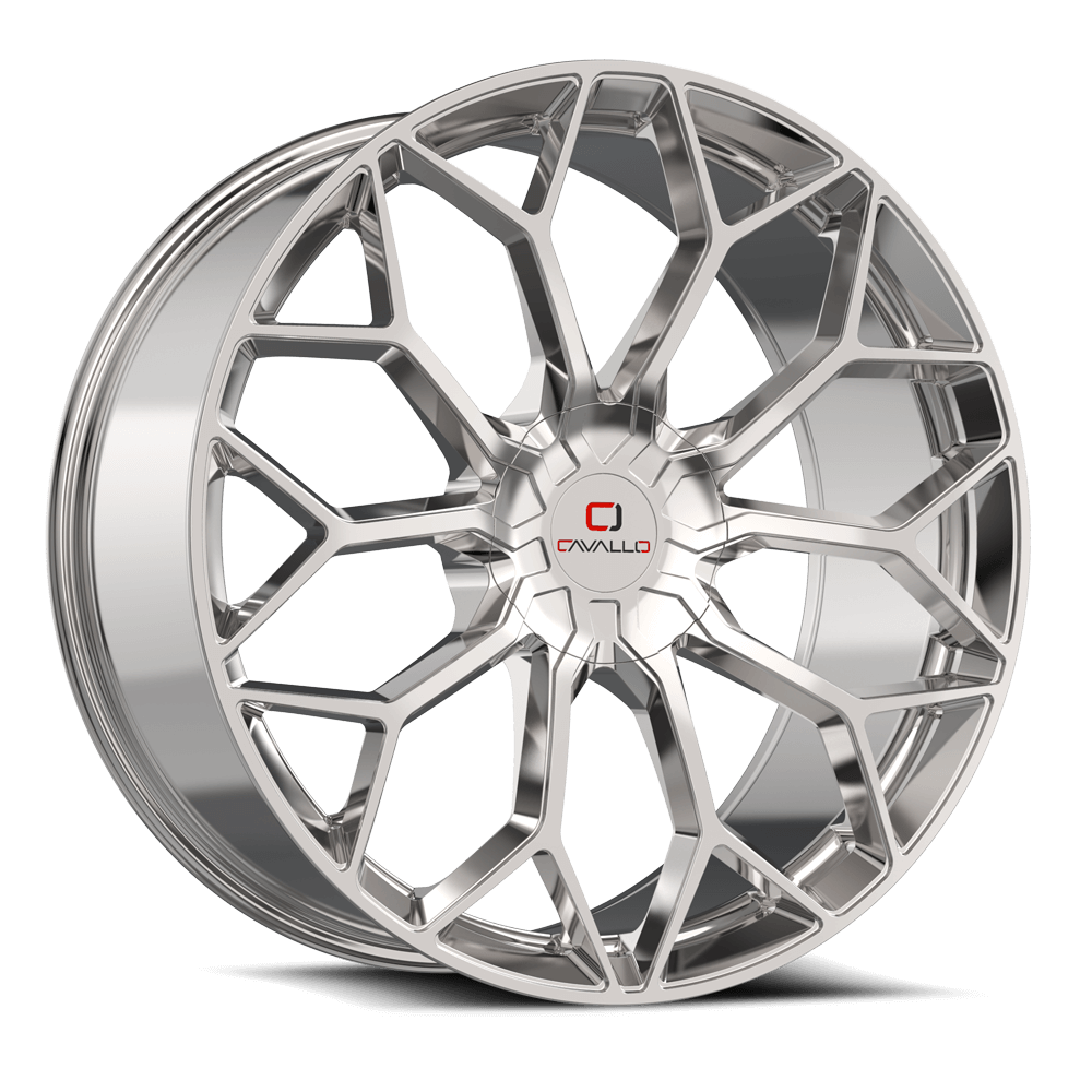 22×8.5 CAVALLO WHEELS CLV-44 CHROME