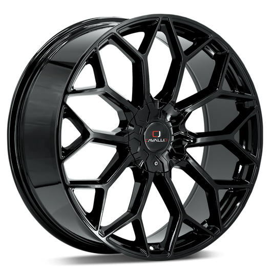 18×8.0 CAVALLO WHEELS CLV-44 GLOSS BLACK