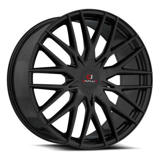 18×8.0 CAVALLO WHEELS CLV-45 GLOSS BLACK