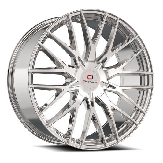 18×8.0 CAVALLO WHEELS CLV-45 CHROME