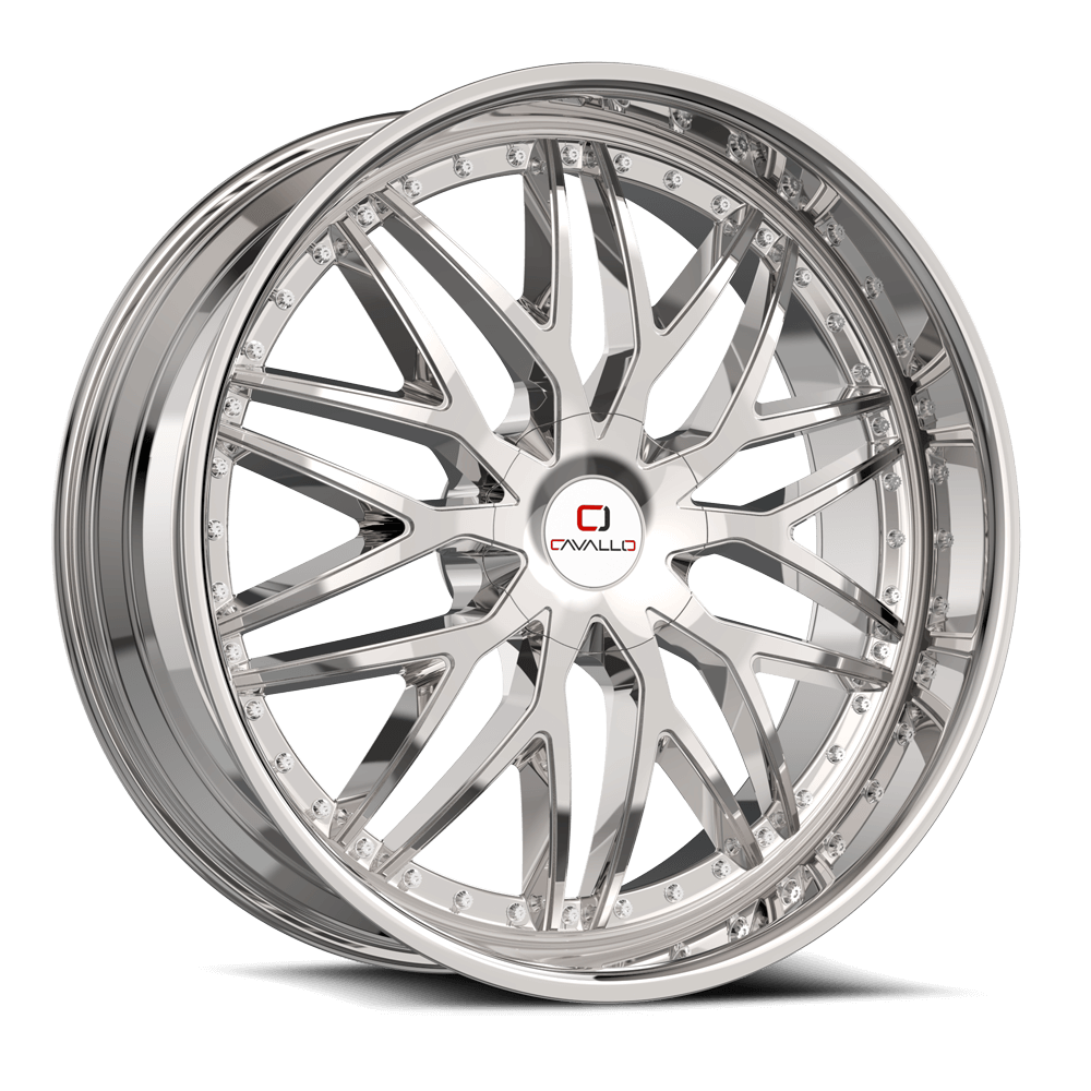 22" CAVALLO WHEELS CLV-46 CHROME