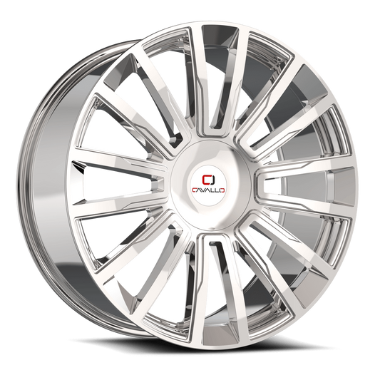 26×9.5 CAVALLO WHEELS CLV-47 CHROME