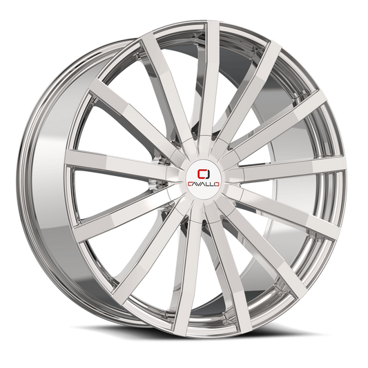 22" CAVALLO WHEELS CLV-52 CHROME